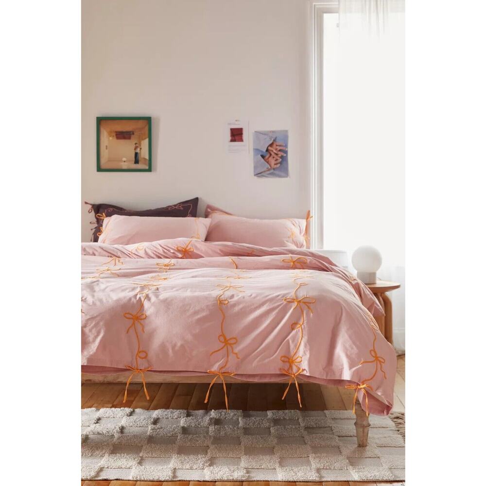 Urban Outfitters Lacey Bows Duvet Cover